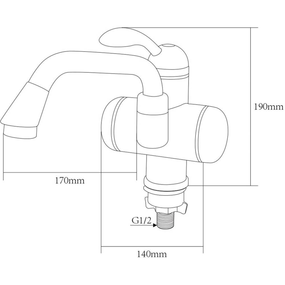 Проточный водонагреватель AQUATICA White (LZ-5A211W) Мощность 3000