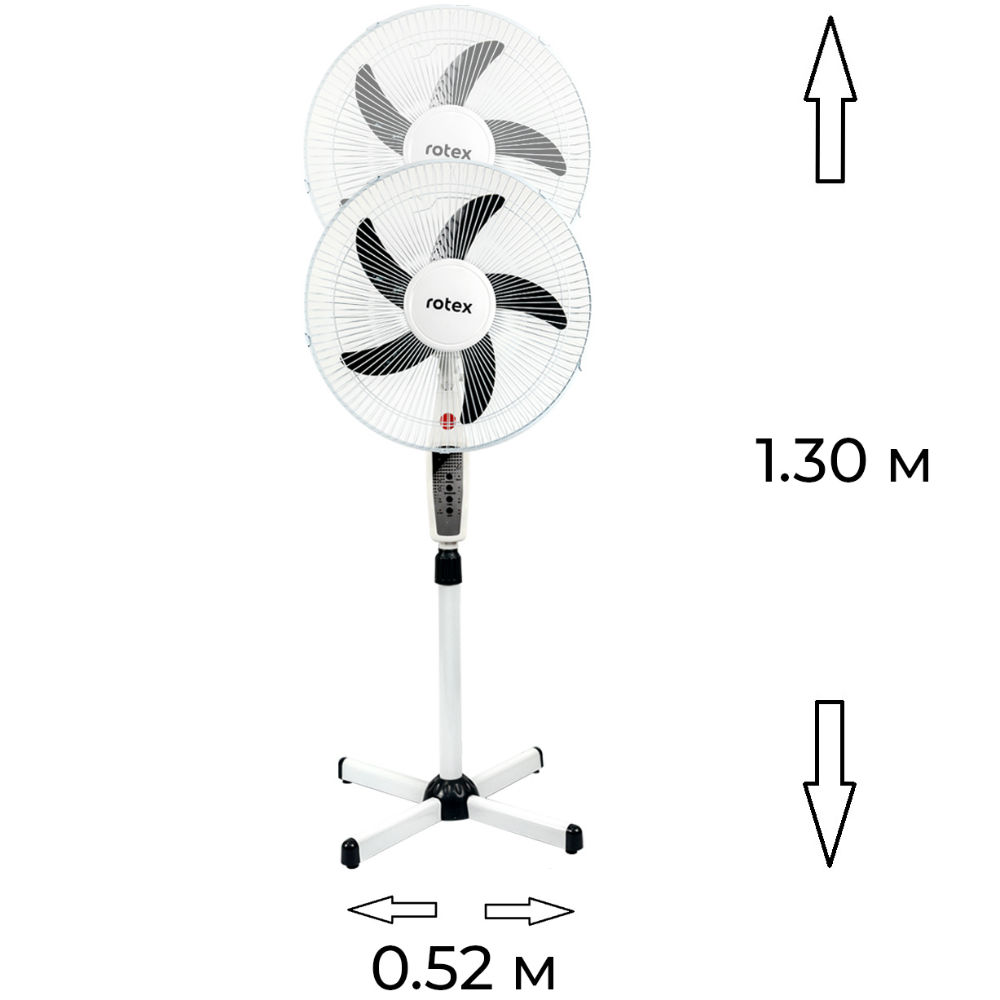 Вентилятор ROTEX RAF55-E Регулювання висоти