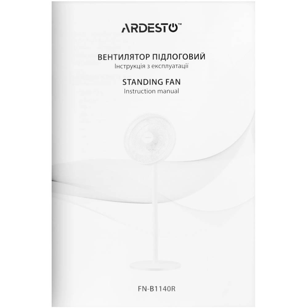 Заказать Вентилятор ARDESTO FN-B1140R White