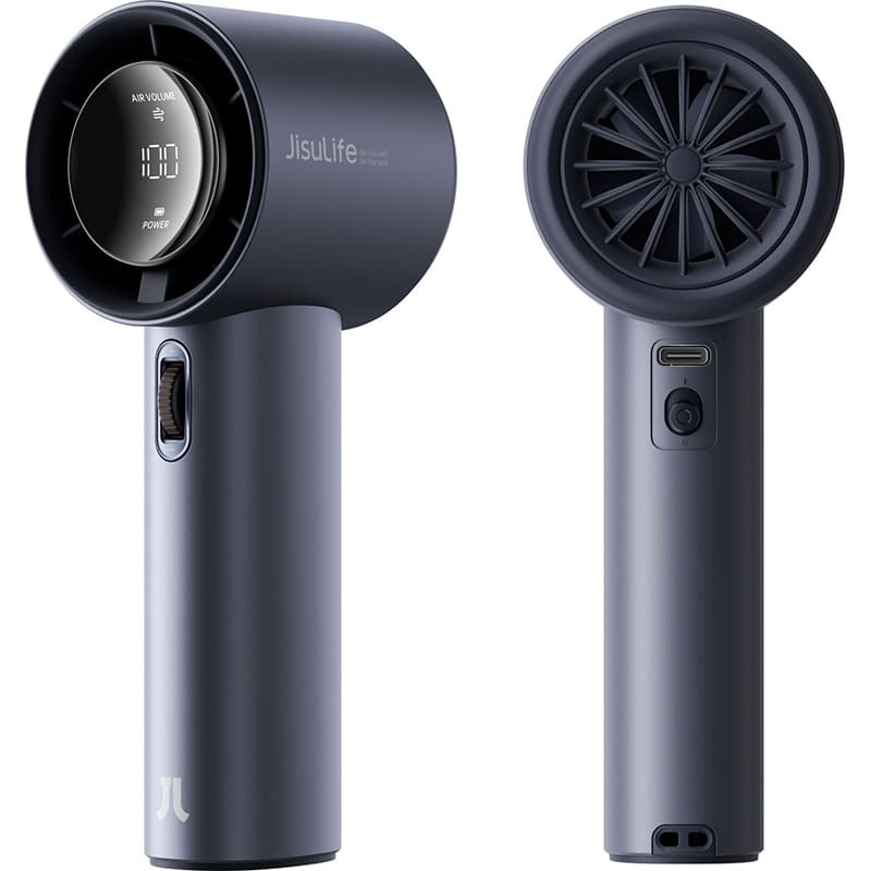 Вентилятор JISULIFE Handheld Fan Pro1 Grey Вид осевой