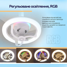 Лампа-вентилятор XOKO LED RGB Fan Light 100 Aroma (XK-FL-100RGB)