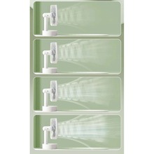 Вентилятор JILE Desktop small fan F29C White