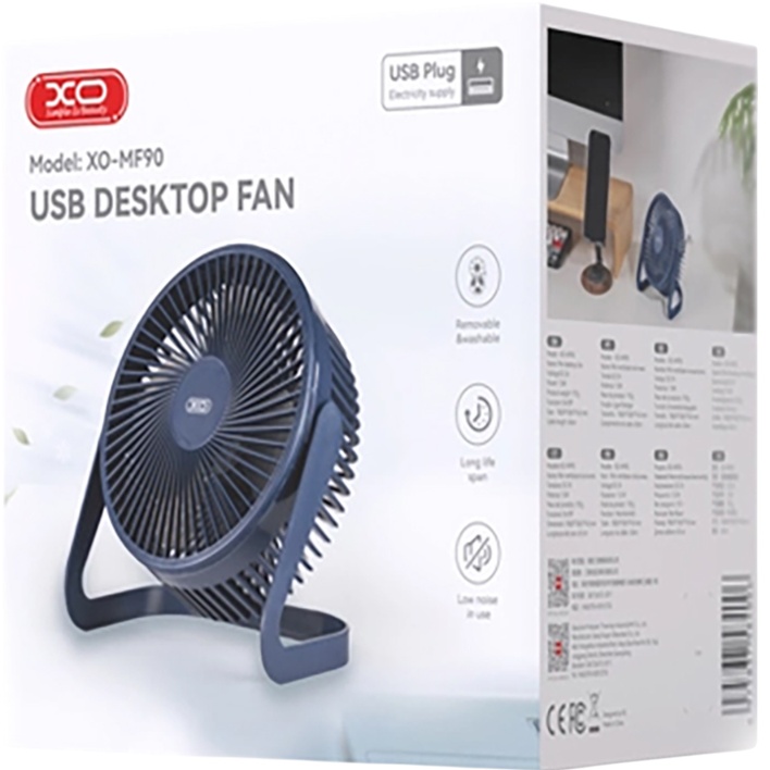 Вентилятор XO MF90 Blue Джерело живлення від USB