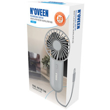 Вентилятор портативний NOVEEN F220 Grey (RL078934)