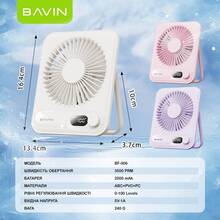 Вентилятор BAVIN BF-006 Ultra-Thin FUN 3500RPM Violet (BF-006 VL)