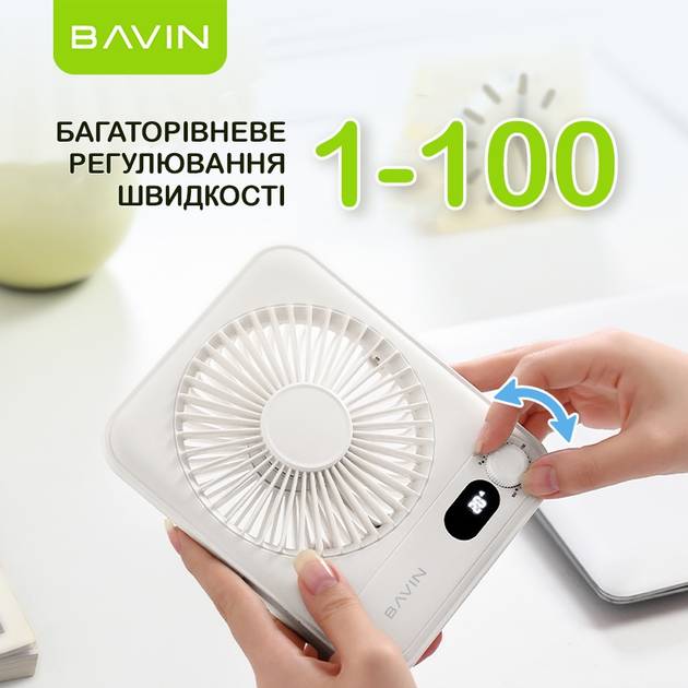 Вентилятор BAVIN BF-006 Ultra-Thin FUN 3500RPM Violet (BF-006 VL) Джерело живлення від USB