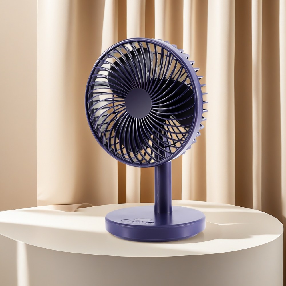 Вентилятор JILE Desktop small fan 01 Dark Blue Вид осевой