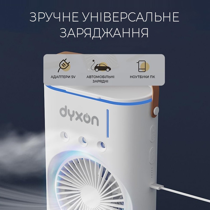 Вентилятор настольный DYXON MEGAFAN 1001 White Тип настольный
