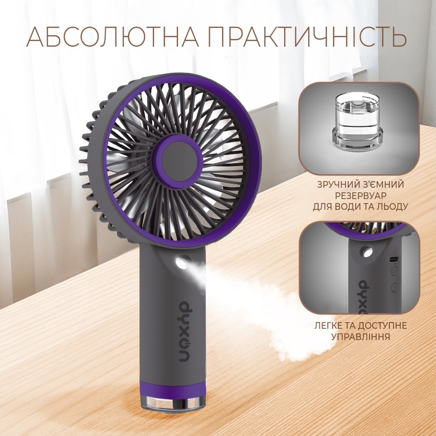 Внешний вид Вентилятор портативный DYXON MEGAFAN 3003 Gray