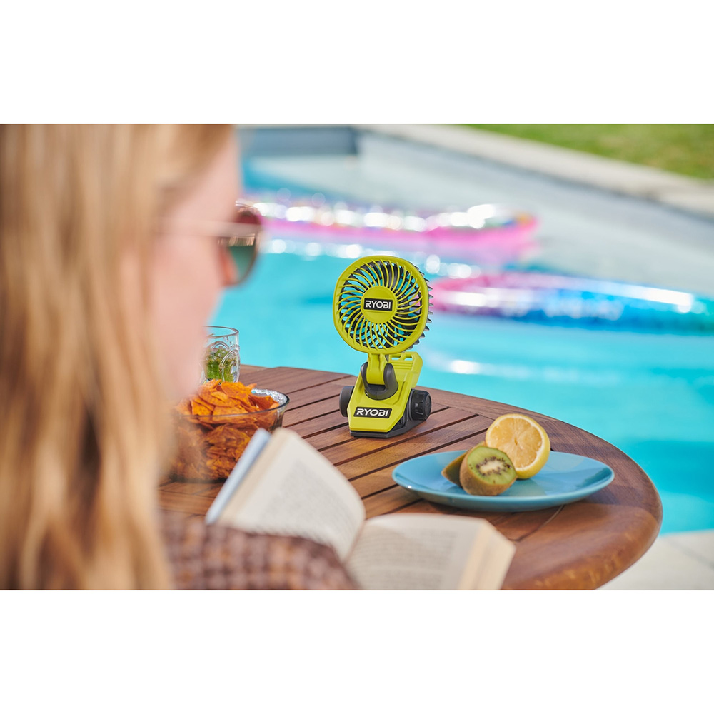 Вентилятор RYOBI RCF4-120G (5133006143) Джерело живлення від USB