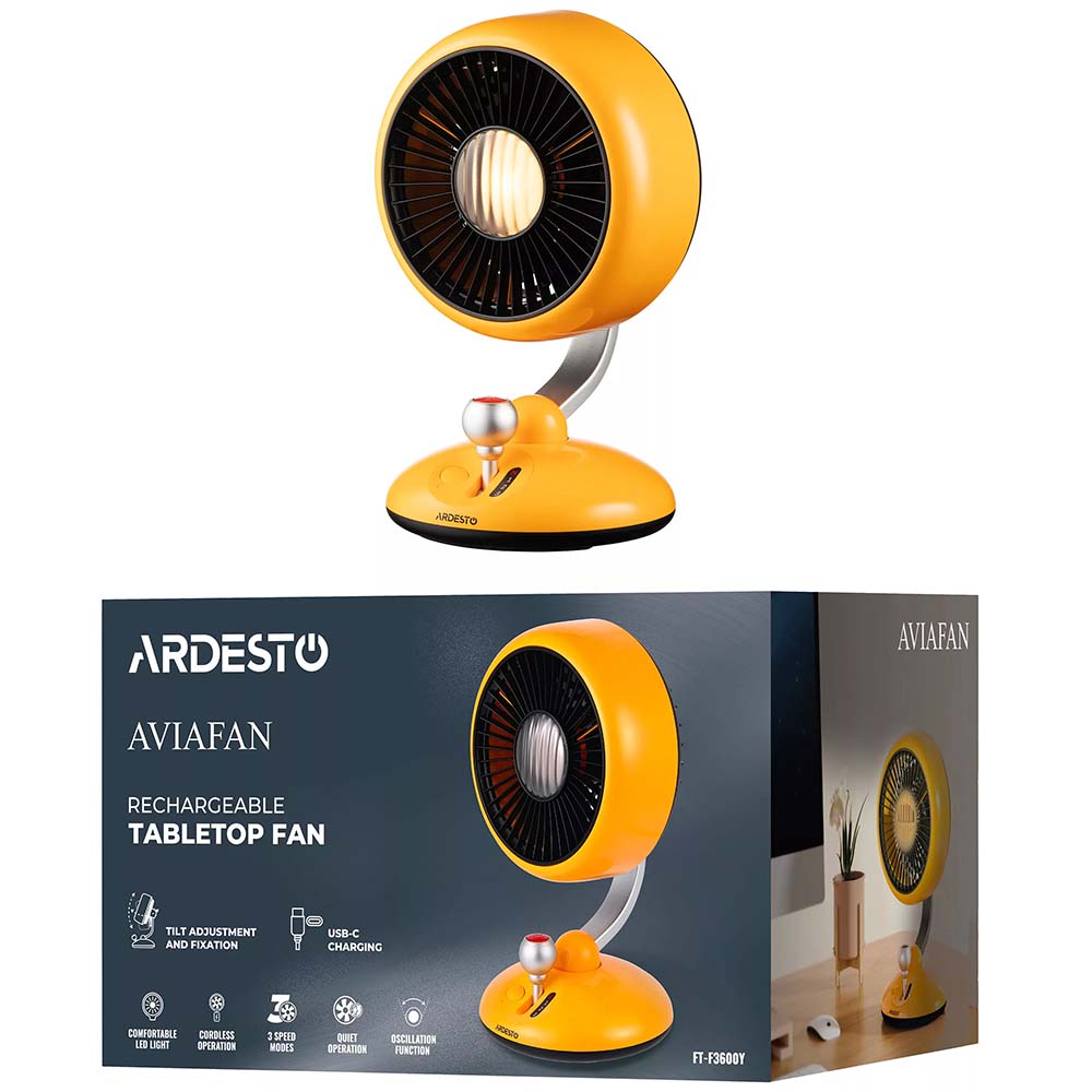 Покупка Вентилятор ARDESTO AviaFan FT-F3600Y yellow