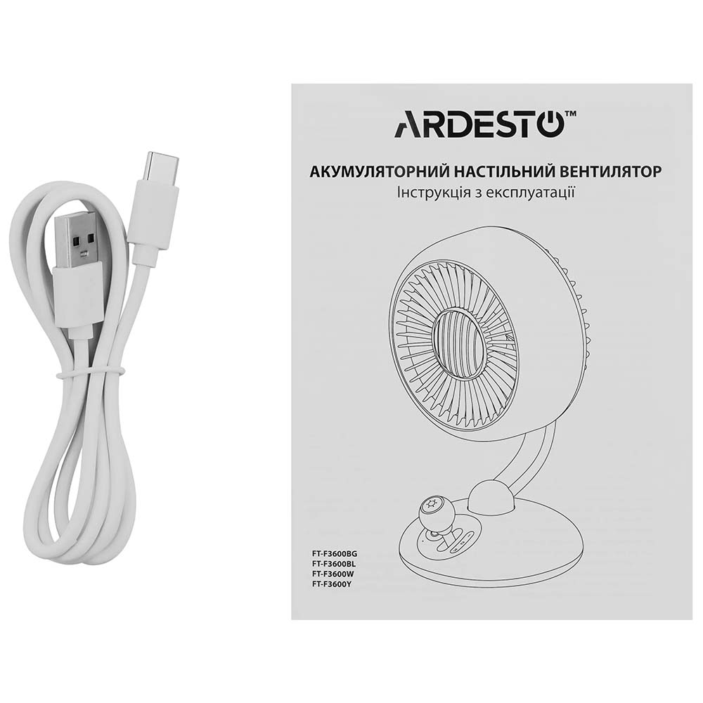 Замовити Вентилятор ARDESTO AviaFan FT-F3600Y yellow