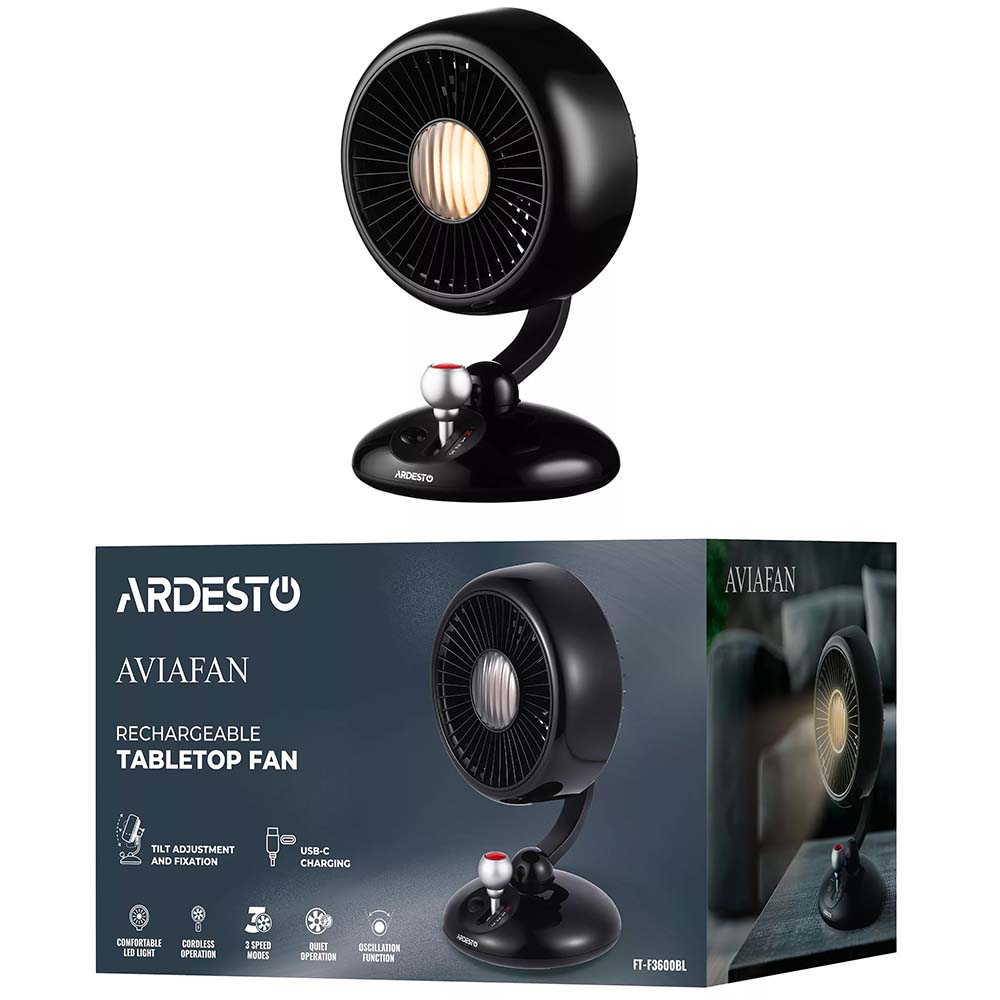 Покупка Вентилятор ARDESTO AviaFan FT-F3600BL black