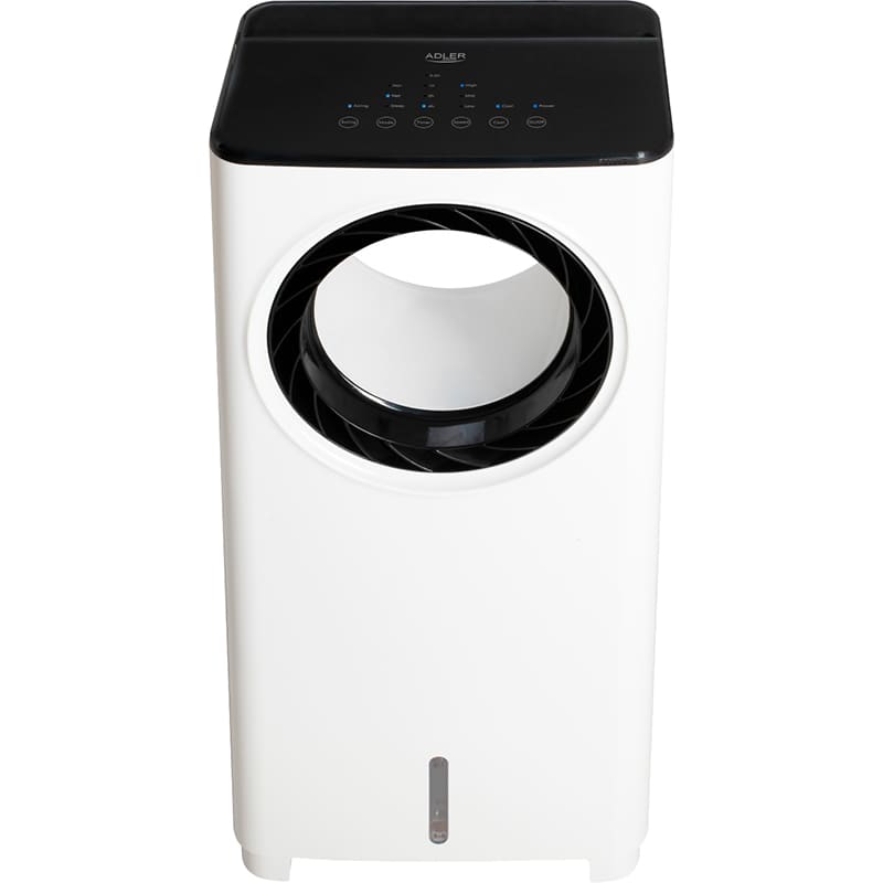 Вентилятор ADLER AD 8900 White Дополнительно Режимы: Нормальный, естественный, ночной; Таймер на 7.5 часов; Технология испарительного охлаждения; 2 контейнера для наполнения и заморозки