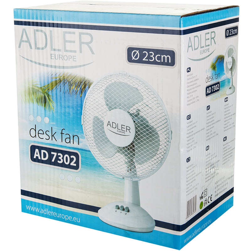 Зовнішній вигляд Вентилятор ADLER AD 7302 White
