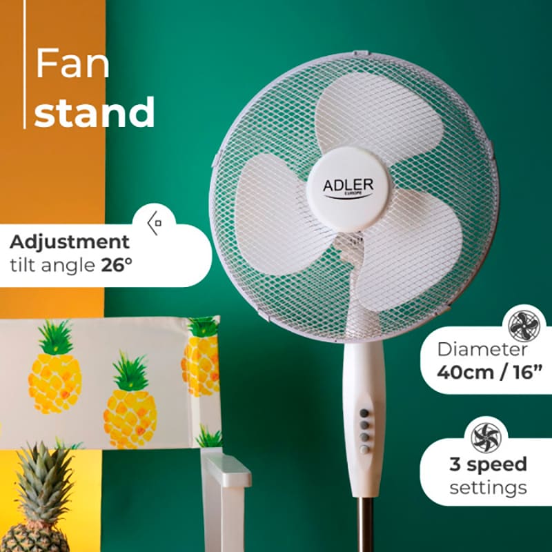 Фото Вентилятор ADLER AD 7305 White