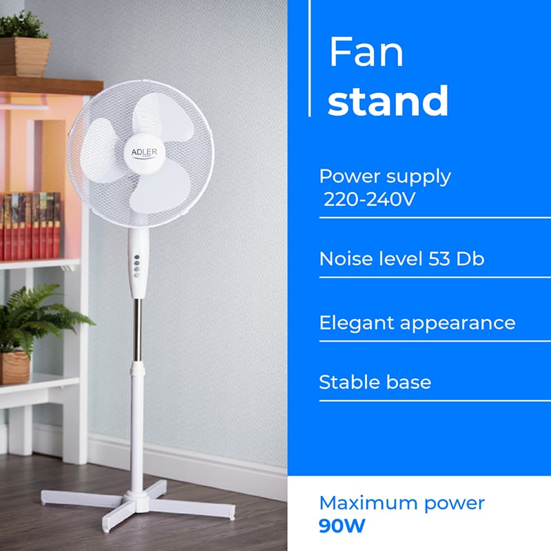 Замовити Вентилятор ADLER AD 7305 White