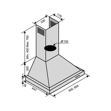 VENTOLUX Lazio 50 Inox (500)