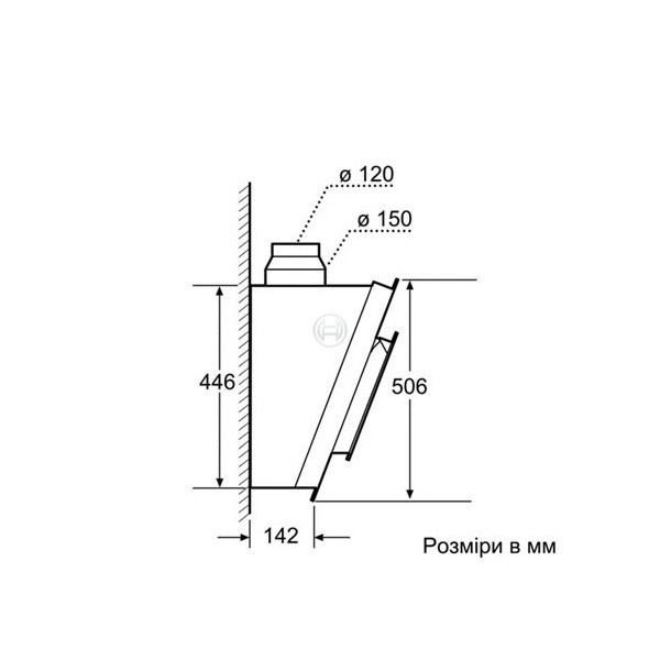 Витяжка BOSCH DWK09M720 Фільтр алюмінієвий (жировий)