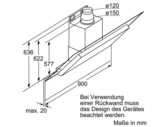 Витяжка BOSCH DWK098E21 Тип похила