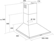 Вытяжка PYRAMIDA KH 50 (1000) inox