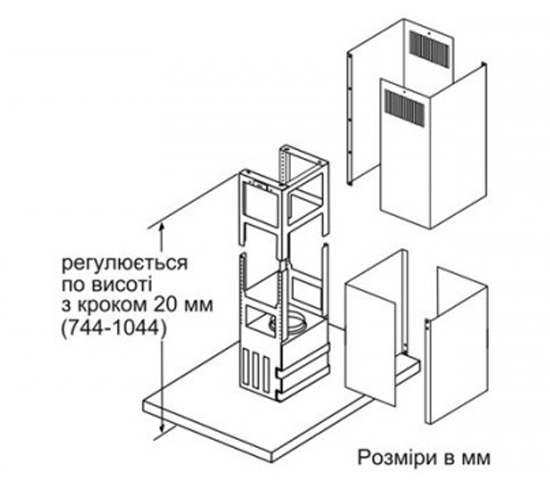 Вытяжка SIEMENS LF91BB552 Режим работы циркуляция