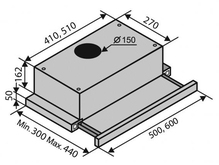 Витяжка VENTOLUX GARDA 60 BG (700) LED