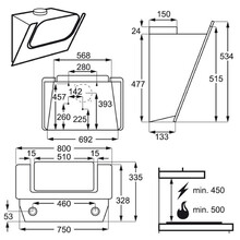 Витяжка ELECTROLUX EFV80465OK