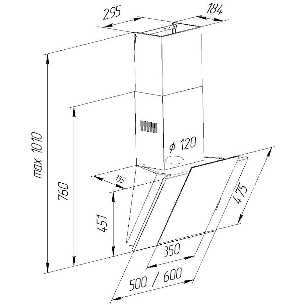 В Україні Витяжка PYRAMIDA NR-MV 50 M WH