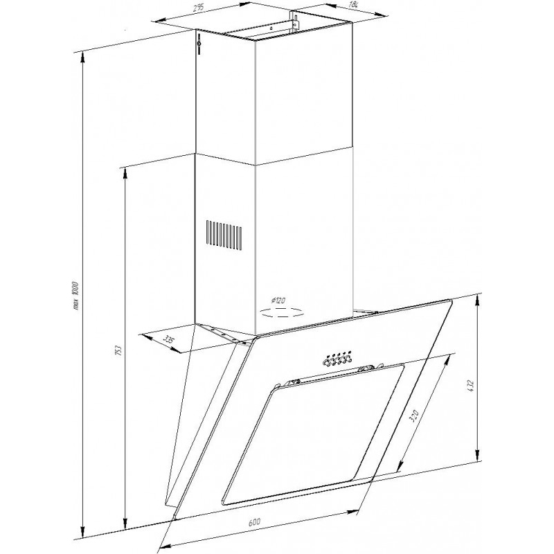 Покупка Вытяжка PYRAMIDA NR 60 M BLACK