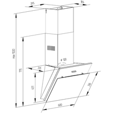 Вытяжка PYRAMIDA NR-MG 60 M BL