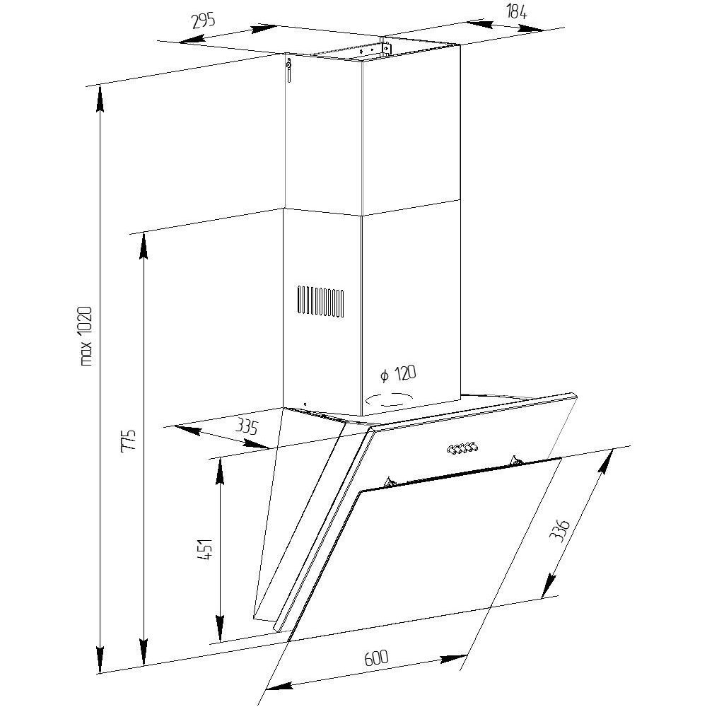 Заказать Вытяжка PYRAMIDA NR-MG 60 M WH