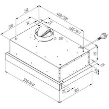 Витяжка PYRAMIDA TL 50 SLIM WH