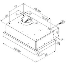 Витяжка PYRAMIDA TL 50 SLIM BR