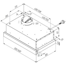 Вытяжка PYRAMIDA TL 60 SLIM BL