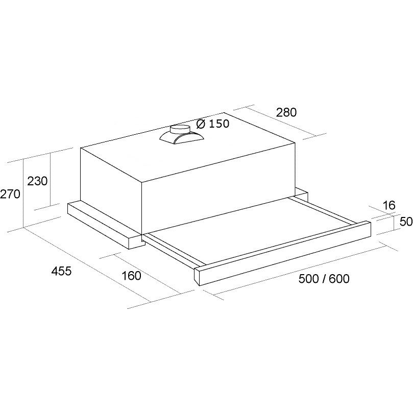 Изображение Вытяжка PYRAMIDA TL 60 (1100) G IX BL