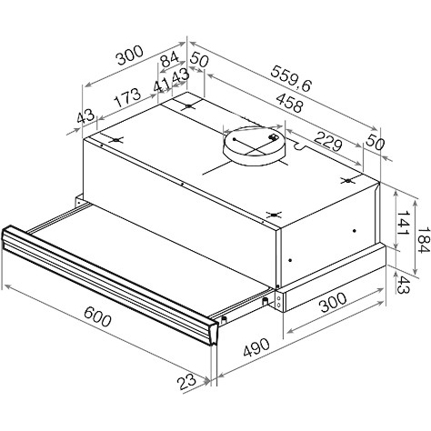 Вытяжка TEKA CNL3 2002 БЕЛ Тип телескопическая