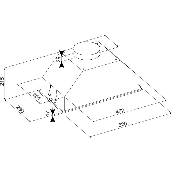 Замовити Витяжка ELEYUS Modul 1200 LED SMD 52 IS