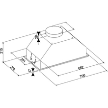 Витяжка ELEYUS Modul 1200 LED SMD 70 IS