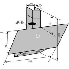 Витяжка VENTOLUX MIRROR 60 BK (800) TC