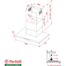 Вытяжка PERFELLI TET 6612 A 1000 I LED