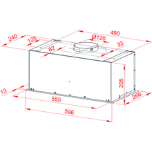 Вытяжка PERFELLI BIET 6512 A 1000 IV LED
