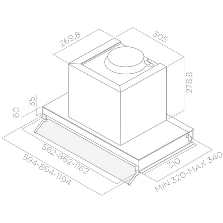 Витяжка ELICA BOX IN IX/A/90 (932) Режим роботи циркуляція