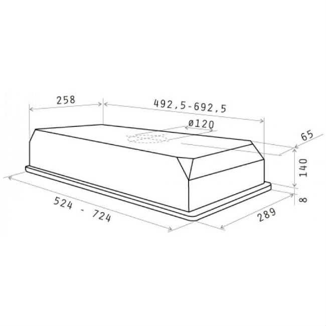 Витяжка ELICA ELIBLOC 9 LX SILVER F/60 Режим роботи відведення