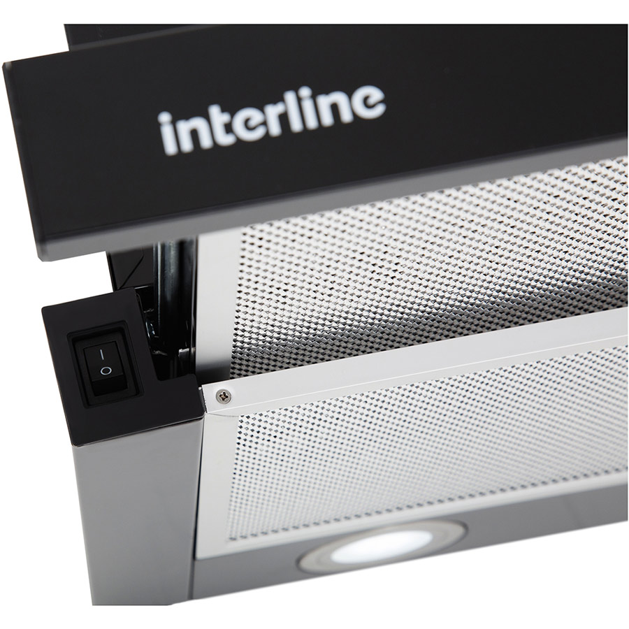 Зовнішній вигляд Витяжка INTERLINE SLIM BL A/60/2/T