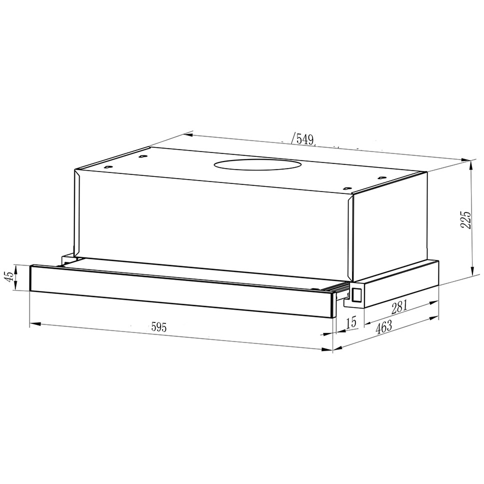 В Україні Витяжка INTERLINE SLIM WH A/60/2/T