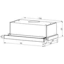 Витяжка INTERLINE SLIM WH A/60/2/T