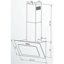 Витяжка INTERLINE ROCK BL A/60 PB/2/T (9452)