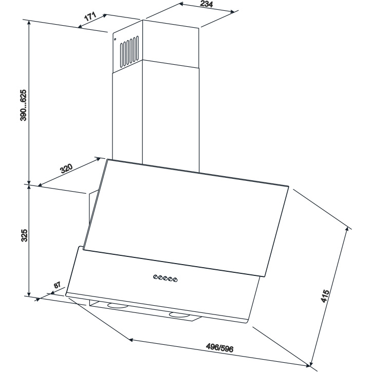 В інтернет магазині Витяжка ELEYUS Della 700 60 BG