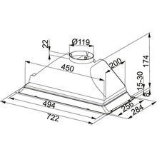 Витяжка FRANKE FBI 722 XS LED0 (305.0518.701)